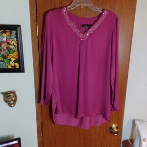 Apt 9 Womens Long Sleeve Blouse